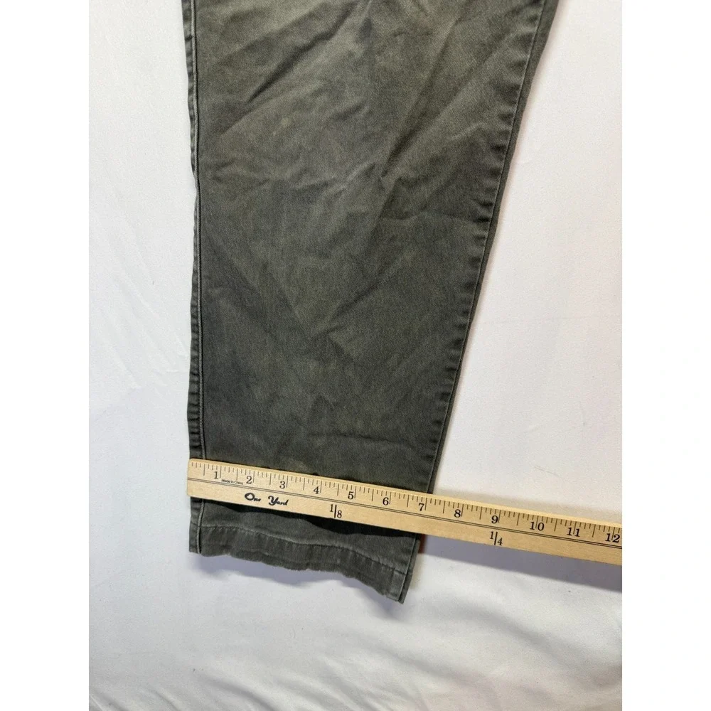 Gap Essential Khaki Slim Fit Chino Pants Mens 32x27 Gray Cotton Straight Leg